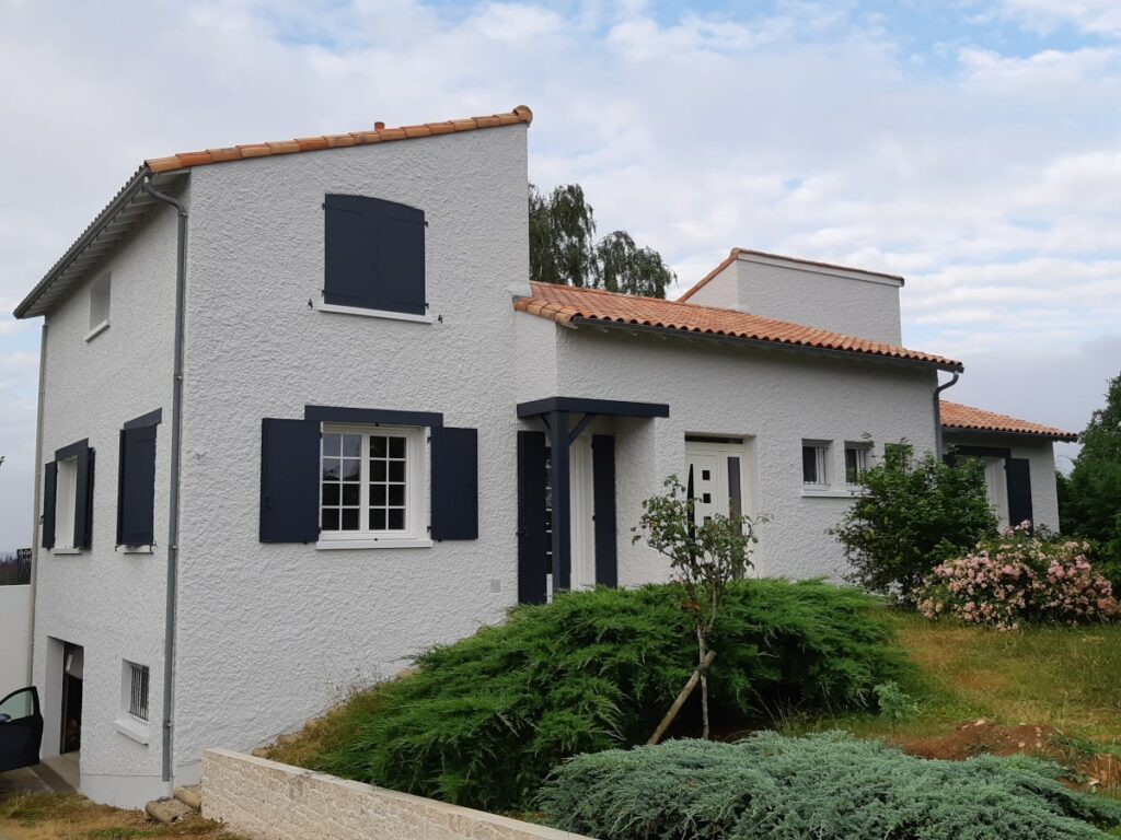 ravalement de facade sur maison individuelle