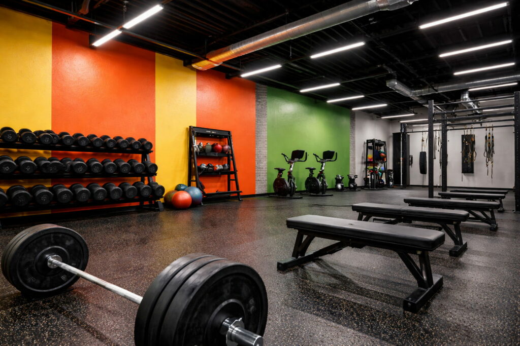 photo article peinture salle de musculation