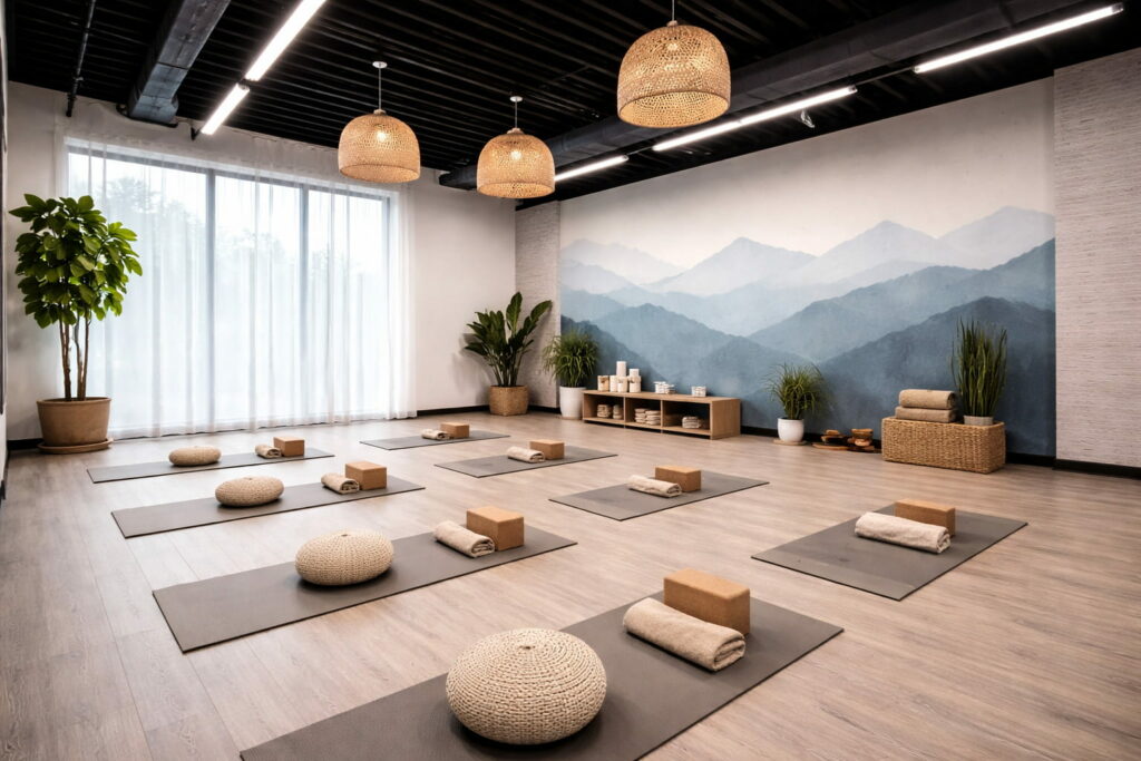 photo article peinture salle de sport